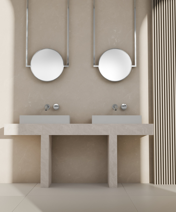 Miscelatore lavabo incasso senza regolazione flusso Cromo - Leros