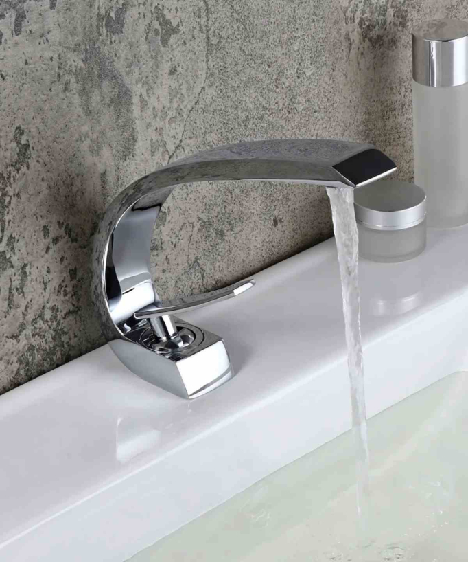Miscelatore lavabo con bocca arrotondata - Skyros