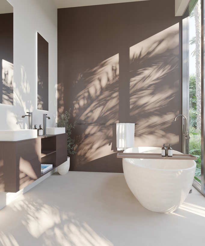 Miscelatore per lavabo Gun metal - Fiumina