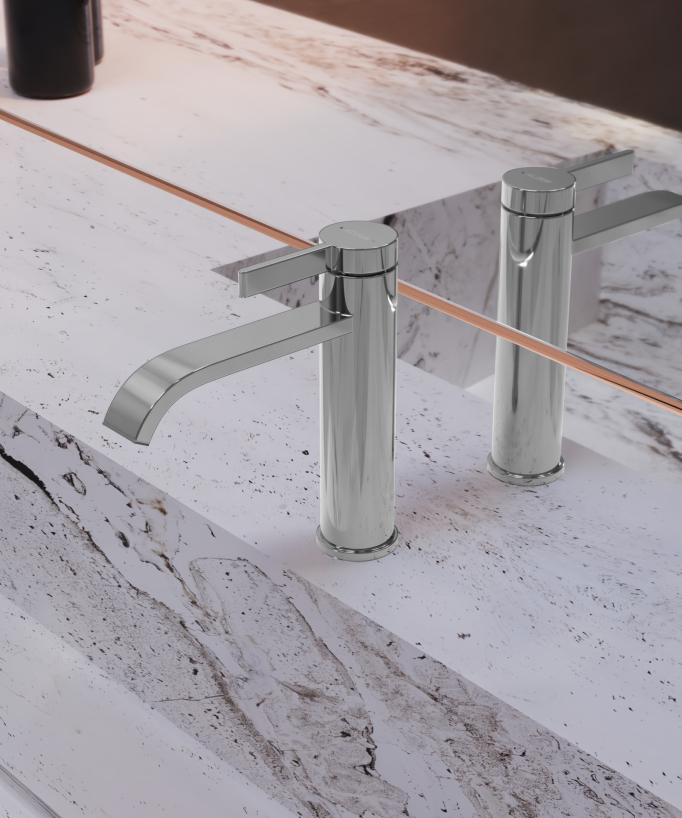 Miscelatore per lavabo Cromato - Fiumina