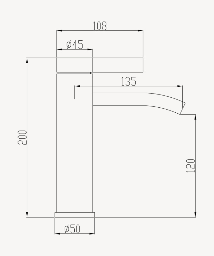 Miscelatore per lavabo Gun metal - Fiumina