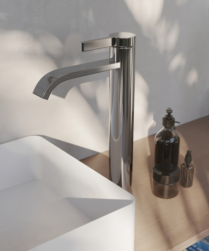 Miscelatore per lavabo alto Cromato - Fiumina