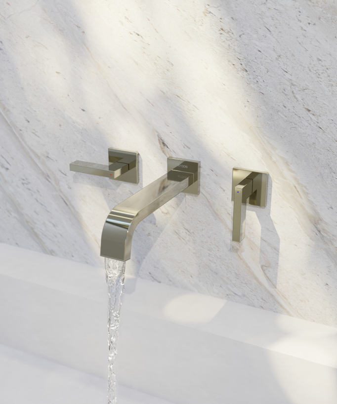 Miscelatore lavabo a parete - Fiumina