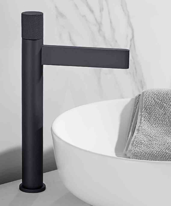 Rubinetto miscelatore lavabo alto nero - Sham