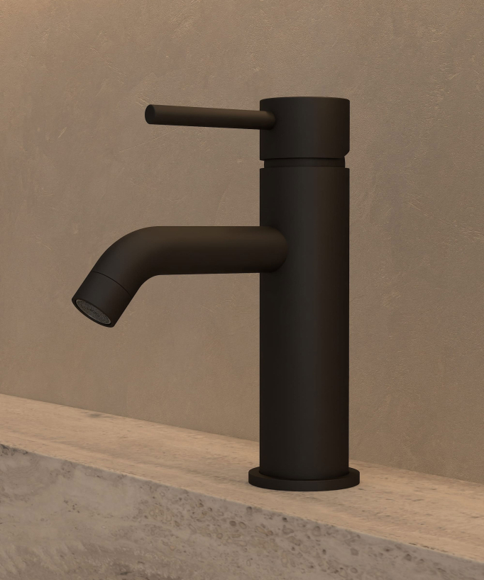Miscelatore lavabo nero - Corbeau