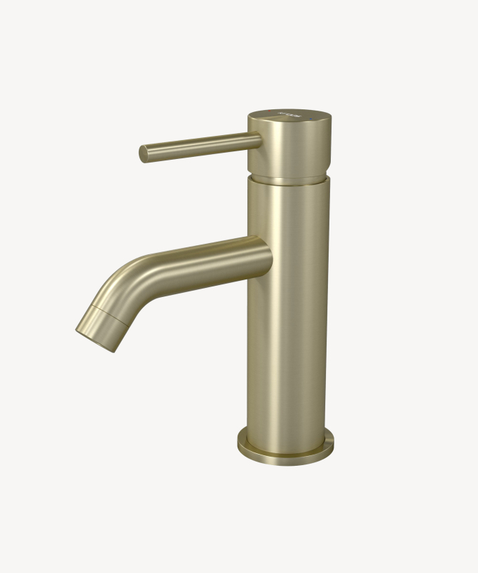 Rubinetto miscelatore oro spazzolato - Corbeau - small
