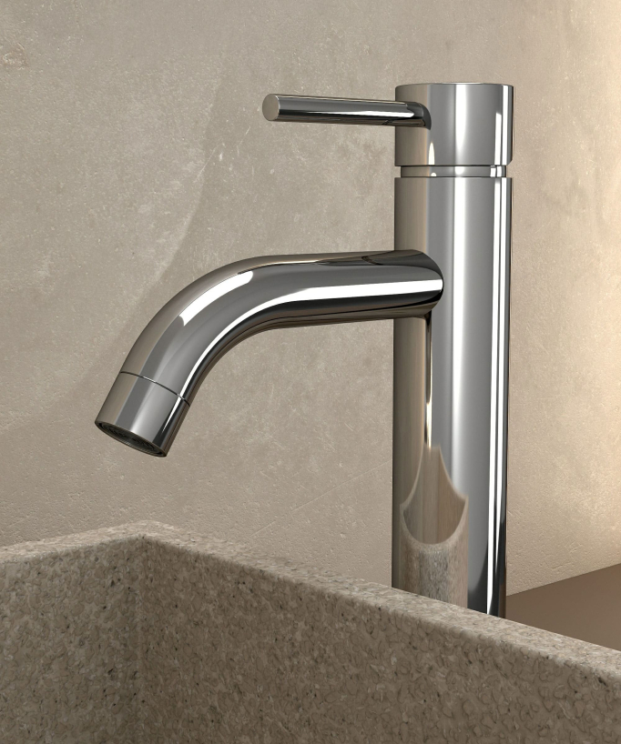 Miscelatore lavabo cromato - Corbeau