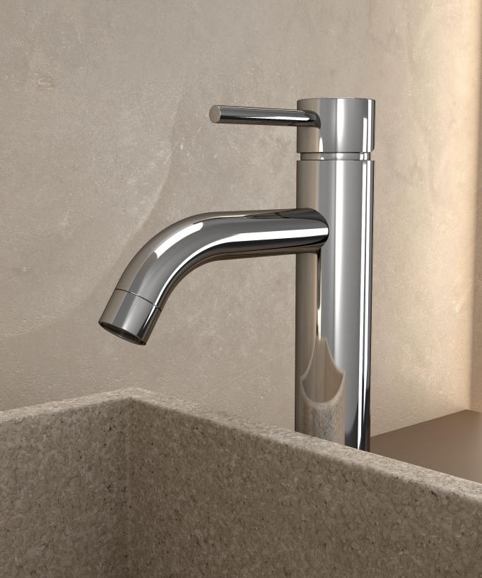 Miscelatore lavabo cromato - Corbeau
