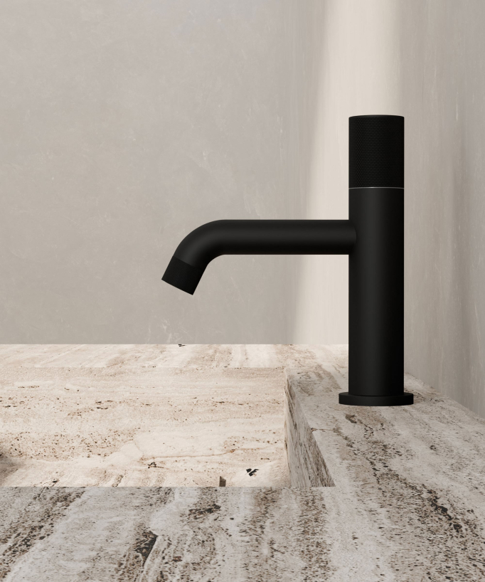 Miscelatore lavabo design senza limitatore di portata - Leros