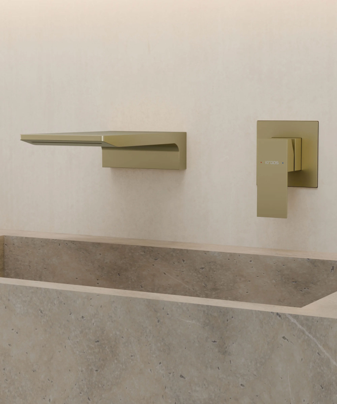 Miscelatore lavabo a parete a cascata - Thilia