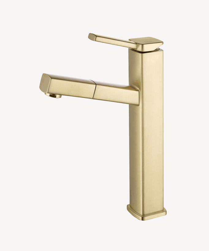 Rubinetto miscelatore lavabo con bocca estraibile - Graffias - small