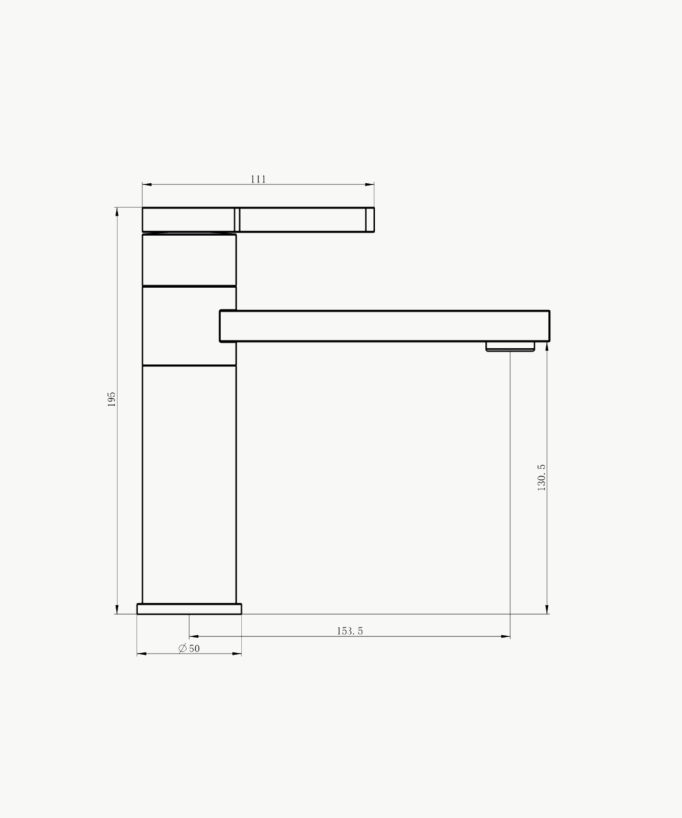 Rubinetto miscelatore lavabo - Mintaka