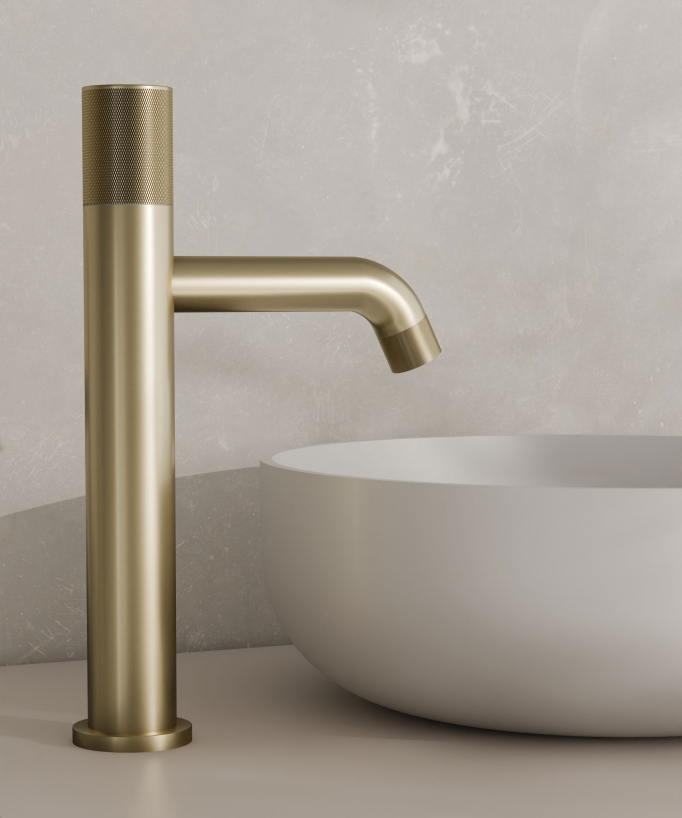 Rubinetto miscelatore lavabo design senza limitatore di portata - Leros