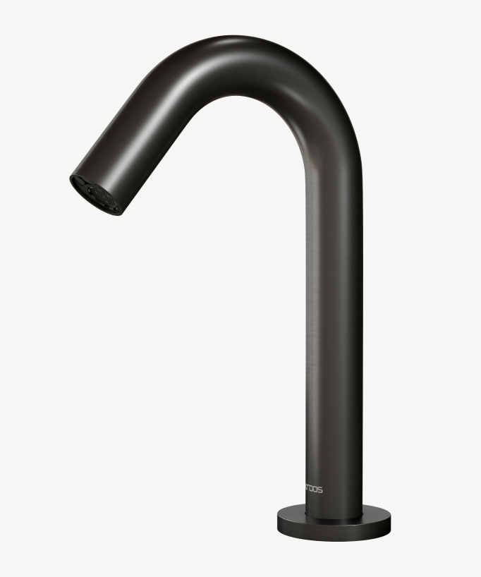 Rubinetto automatico per lavabo da appoggio, acqua fredda gunmetal – Corbeau