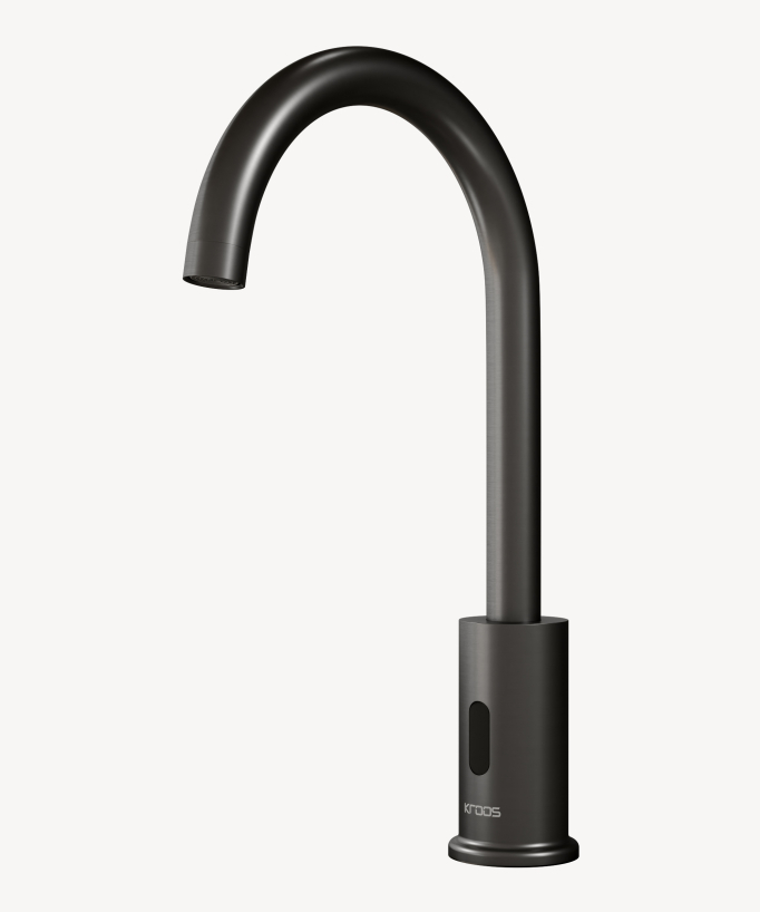 Rubinetto automatico alto per lavabo, acqua fredda gunmetal – Corbeau