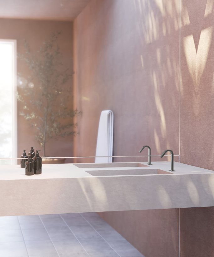 Rubinetto automatico per lavabo, acqua fredda gunmetal – Fiumina