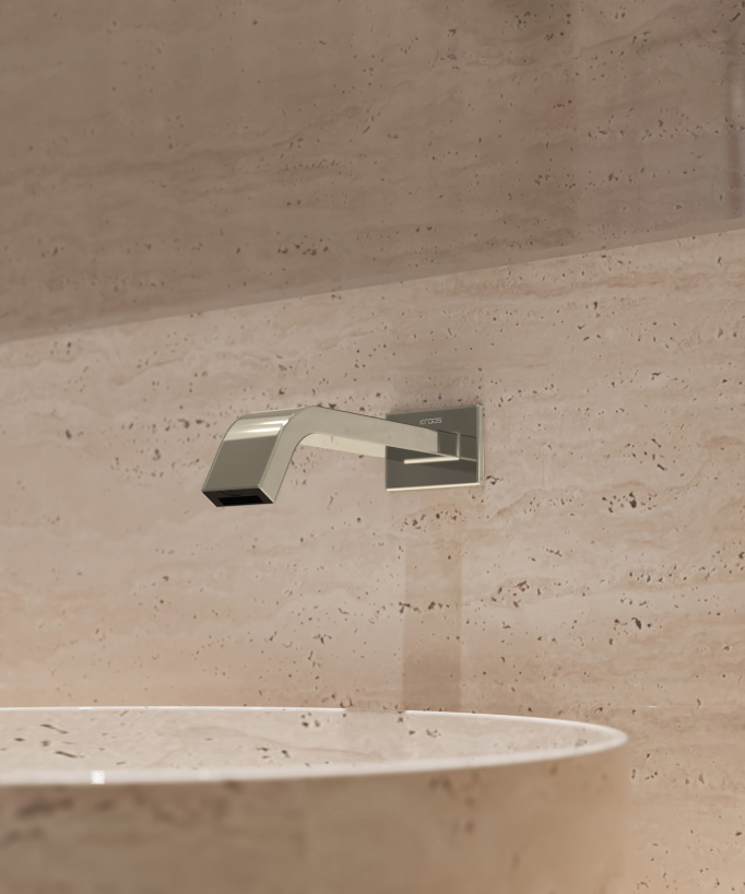 Rubinetto automatico da parete per lavabo, acqua fredda – Fiumina