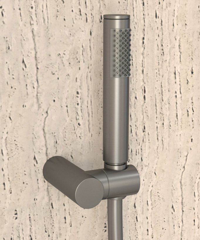 Miscelatore termostatico per doccia Gun metal - Corbeau