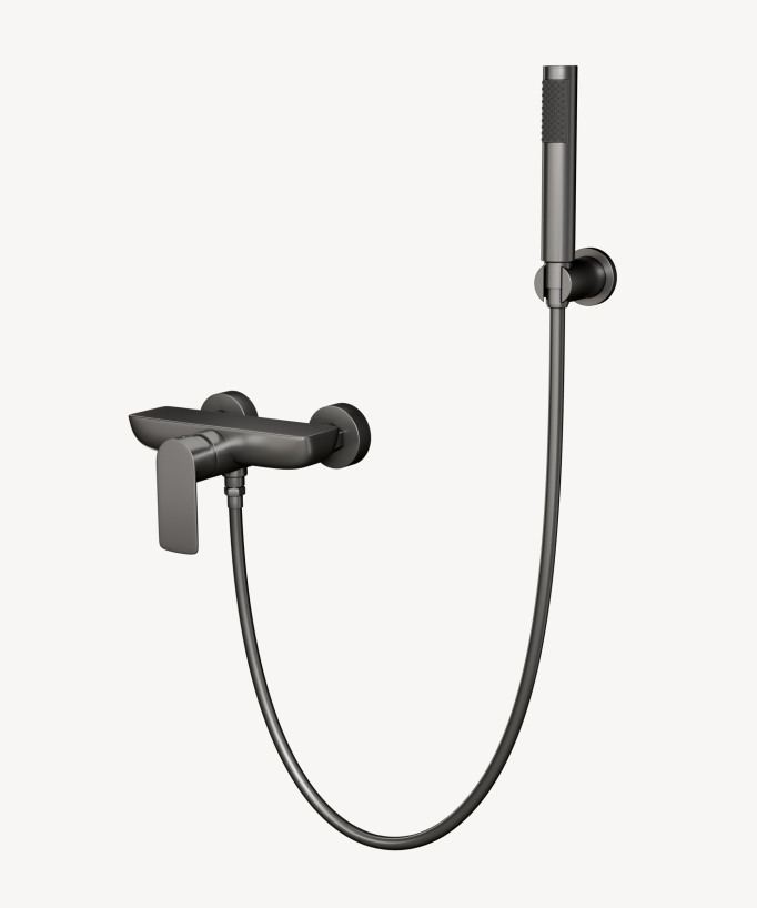 Miscelatore doccia a parete gun metal – Nunki