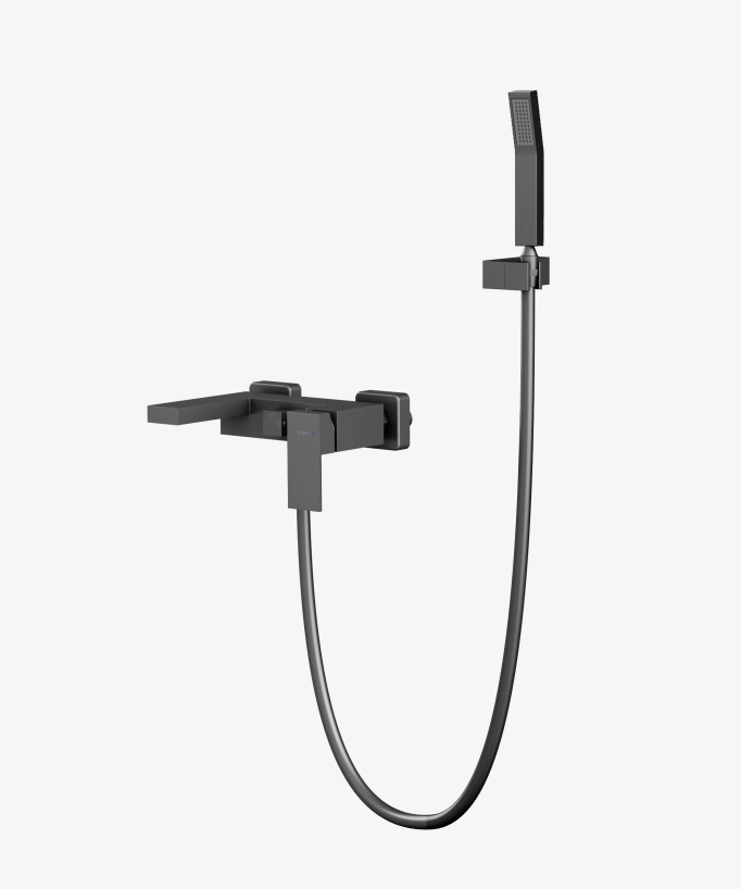 Miscelatore vasca-doccia a parete gunmetal - Sirius - small
