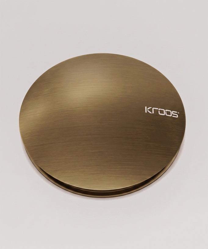 Piletta di scarico clic-clac per lavabo in bronzo