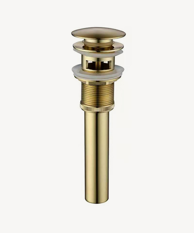 Piletta lavabo Oro spazzolato - Con troppo pieno