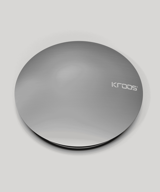 Piletta lavabo con troppo pieno - Gunmetal