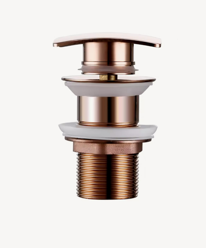 Bonde lavabo quadrata senza troppopieno - Oro rosa