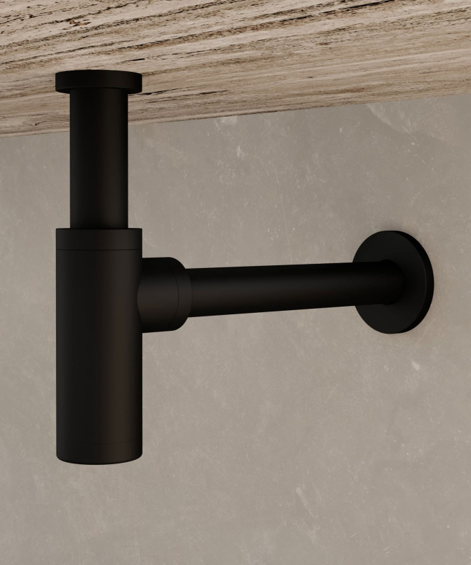 Sifone lavabo - Nero - small
