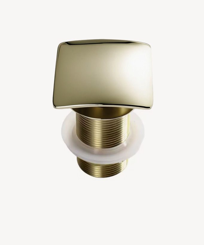 Piletta lavabo clic-clac quadrata - Champagne