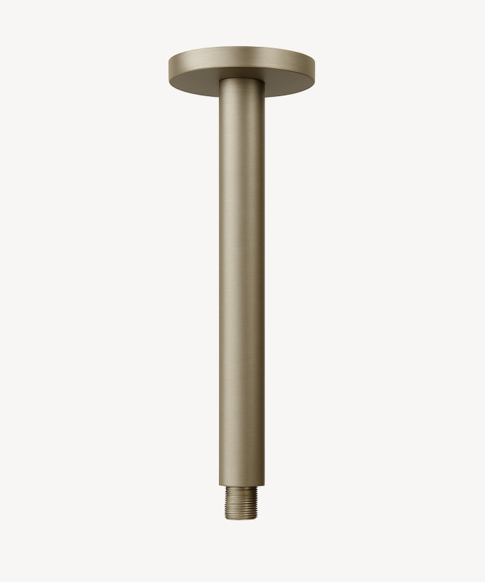 Braccio doccia a soffitto Nichel spazzolato - Corbeau