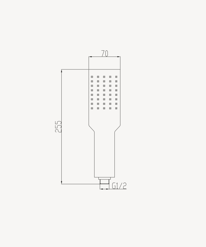Doccetta a mano in acciaio inox a 1 getto - Gun metal