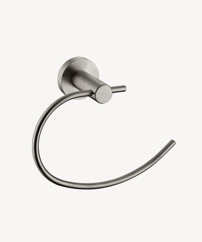 Anello porta asciugamani Nickel spazzolato - Corbeau