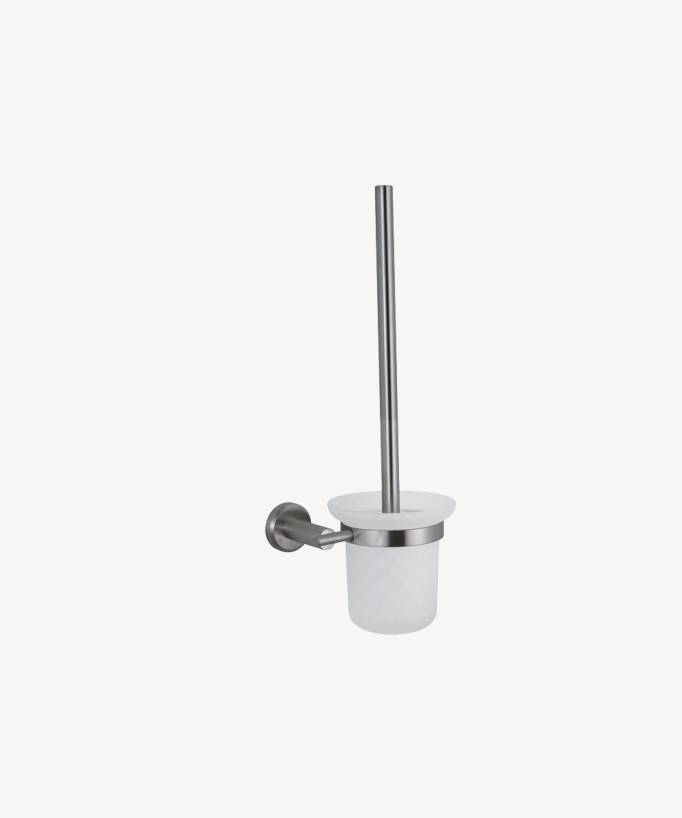 Porta scopino WC Nickel spazzolato - Corbeau - small