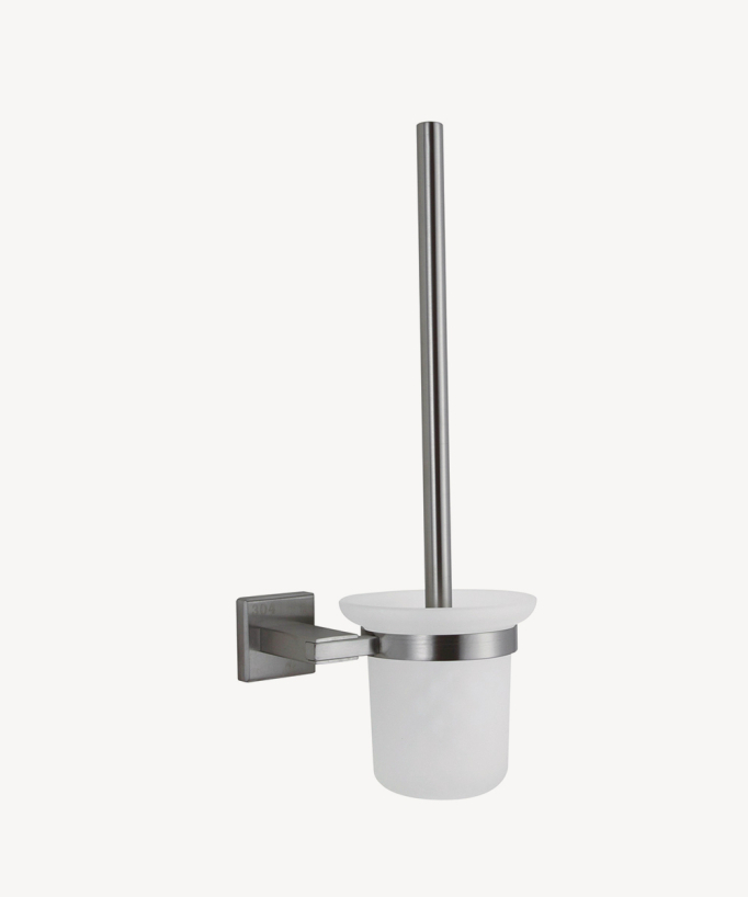 Porta scopino WC Nickel spazzolato - Tabarca