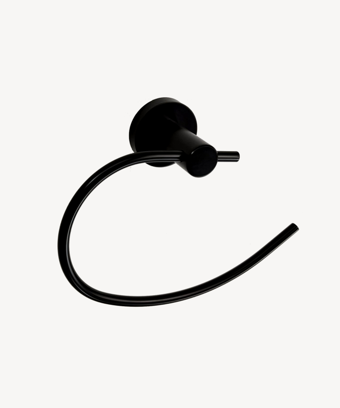 Anello porta asciugamani Nero - Corbeau