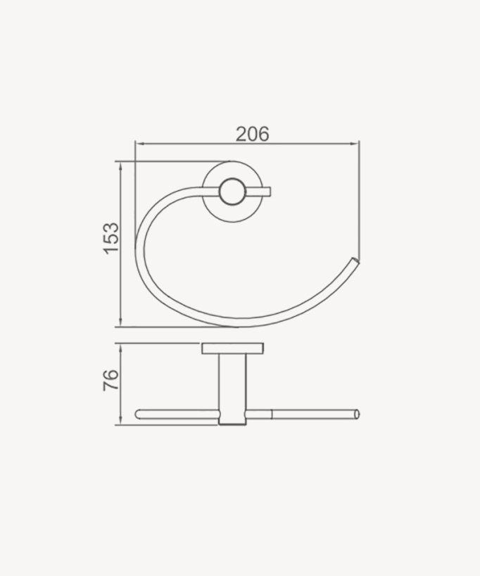 Anello portasalviette Gunmetal - Corbeau