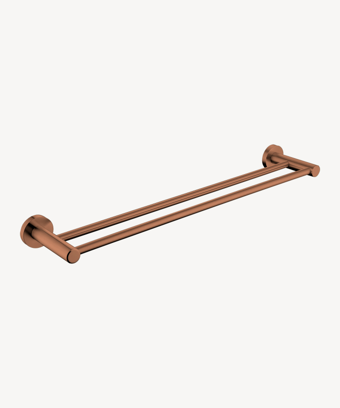 Portasalviette a muro doppio Oro rosa - Corbeau - small