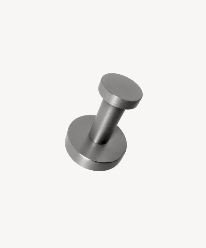 Appendiabiti singolo Nickel spazzolato - Corbeau - small