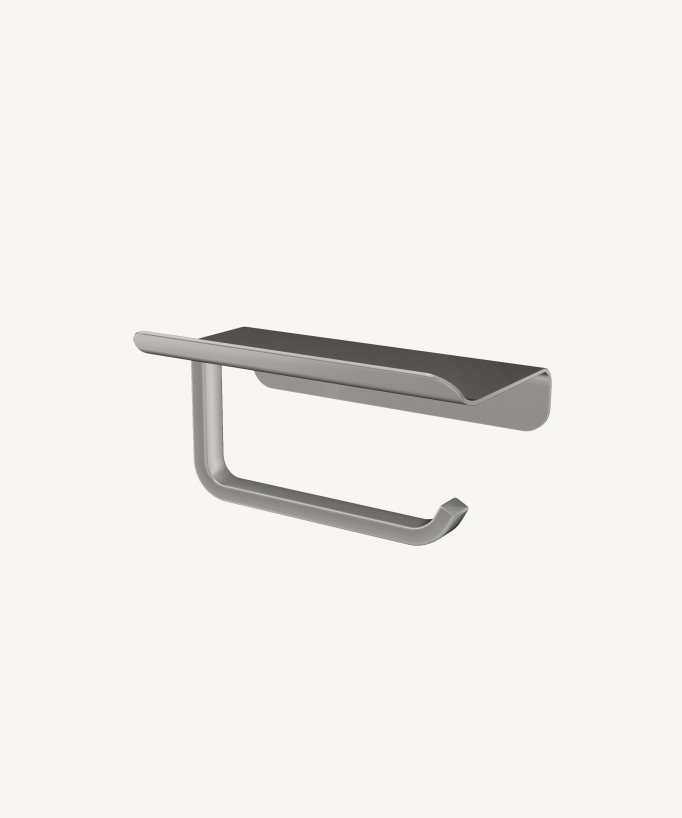 Portarotolo WC a muro Nickel spazzolato - Corbeau