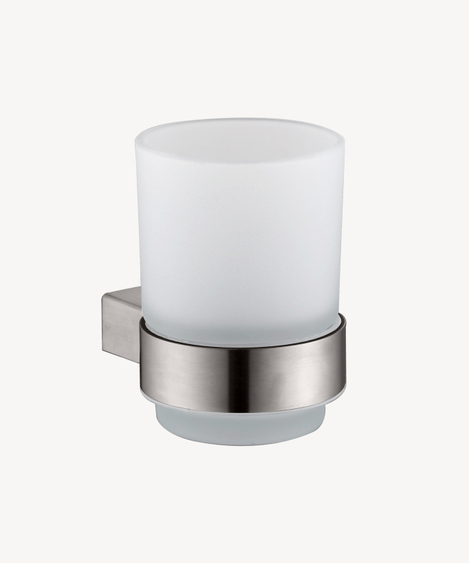 Portabicchiere da parete Nickel spazzolato - Sirius