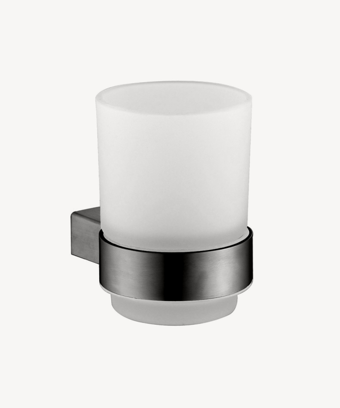 Portabicchiere da parete Gunmetal - Sirius