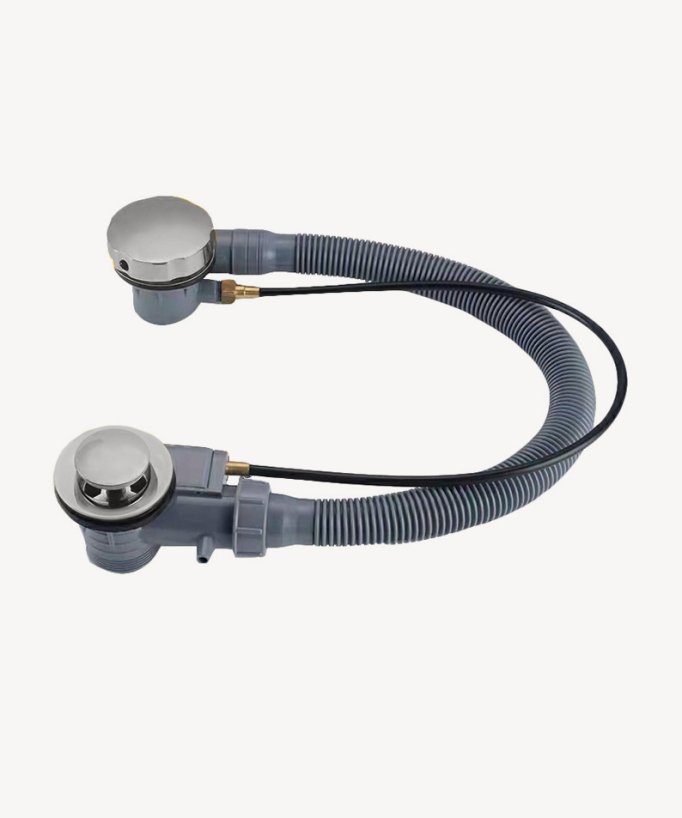 Colonna di scarico vasca clic-clac Nickel spazzolato