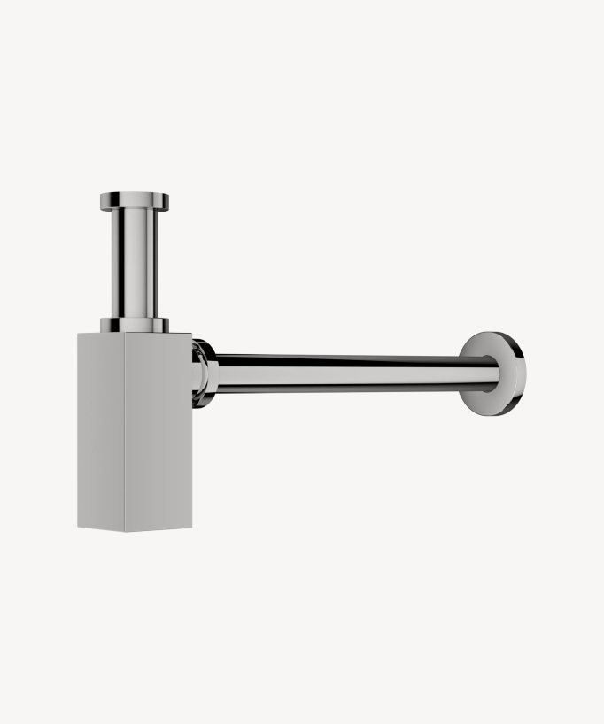Sifone lavabo quadrato Cromato - small