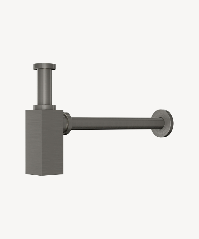 Sifone lavabo quadrato Nickel spazzolato - small