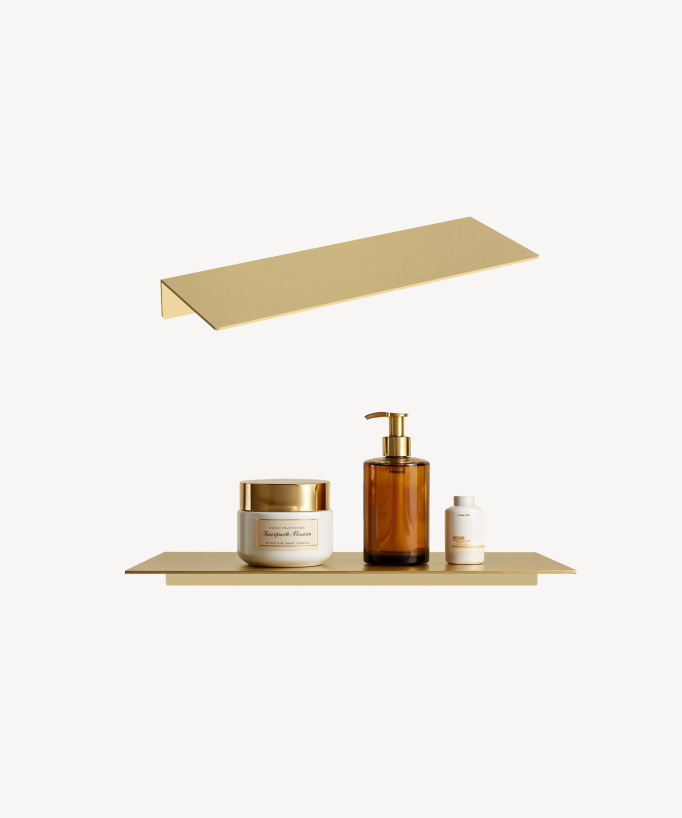 Mensola da parete inox 40 cm - Doré brossé