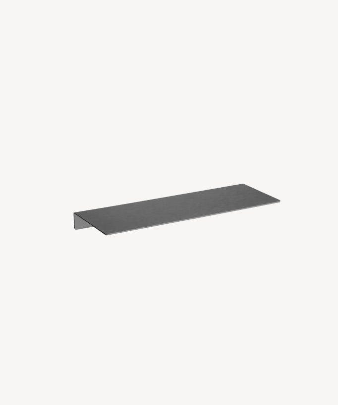 Mensola da parete inox 40 cm - Gun metal