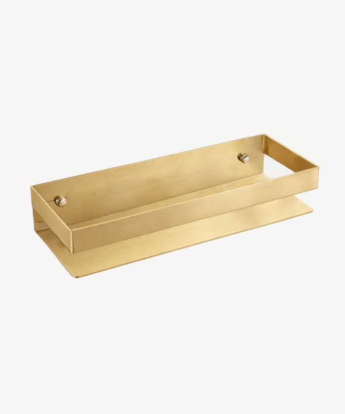 Mensola da parete in inox 30 cm - Oro spazzolato
