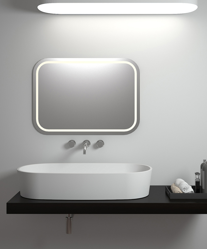 Lavabo da appoggio in solid surface Bianco opaco - Ouesso - small