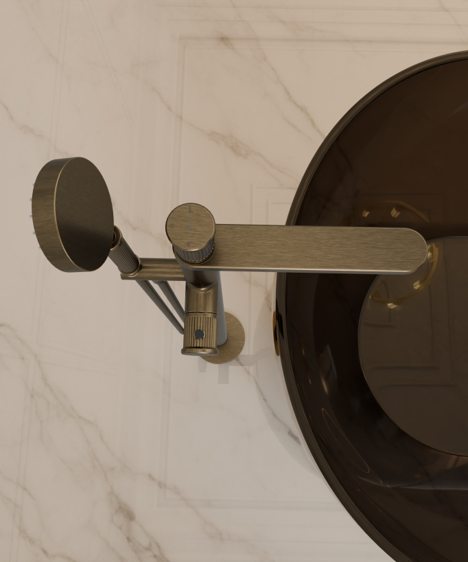 Miscelatore termostatico per vasca freestanding Bronzo - Hera